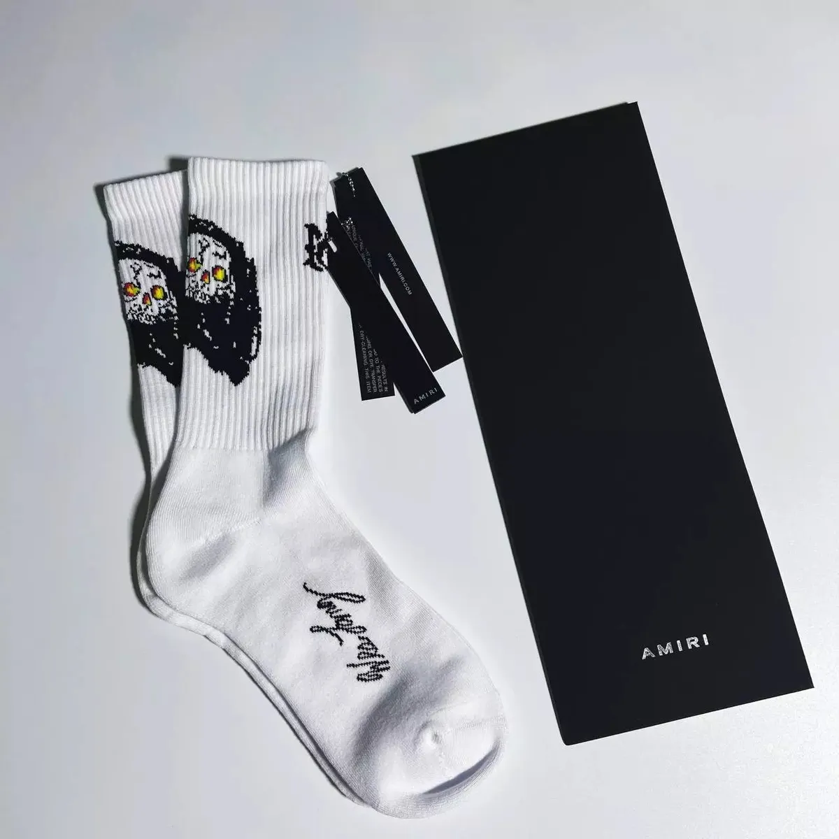 AMIRI Skull Graphic Crew Socks