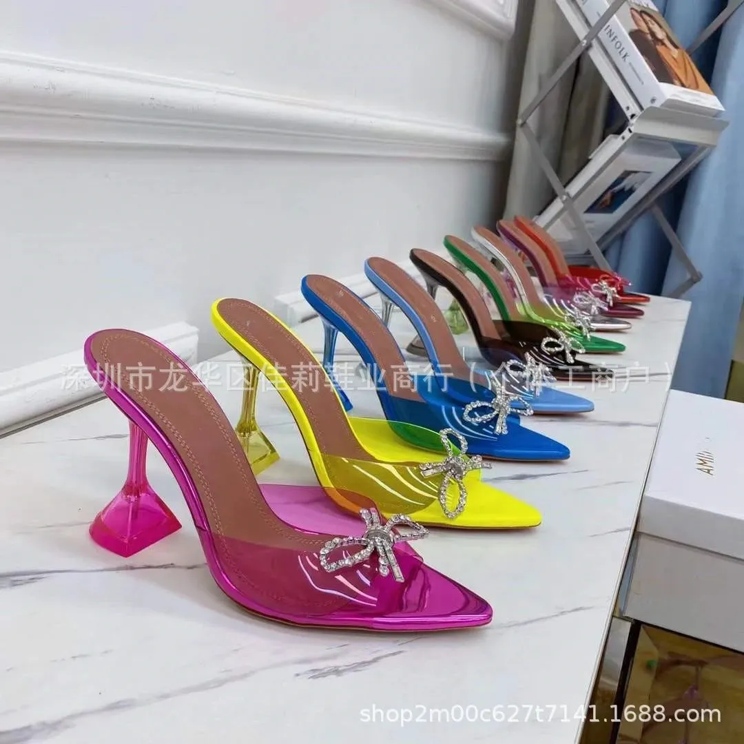 Clear Acrylic Bow Heeled Mules [18 styles]
