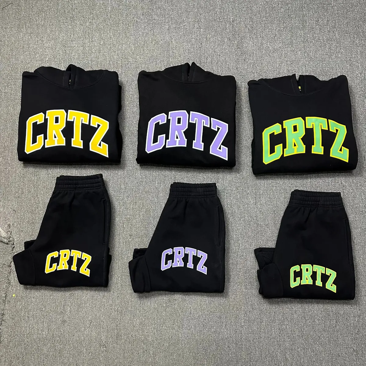 CRTZ Arch Logo Hoodie & Sweatpants Set [6 styles]