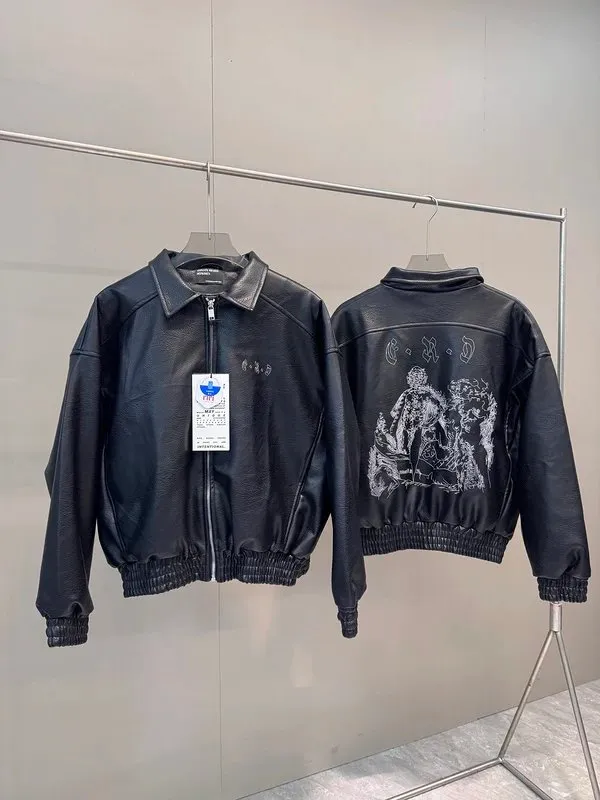 C.A.D Leather Bomber Jacket