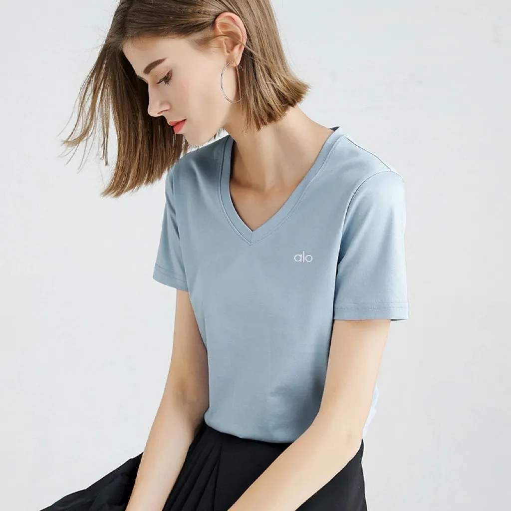 Alo V-Neck T-Shirt [11 styles]