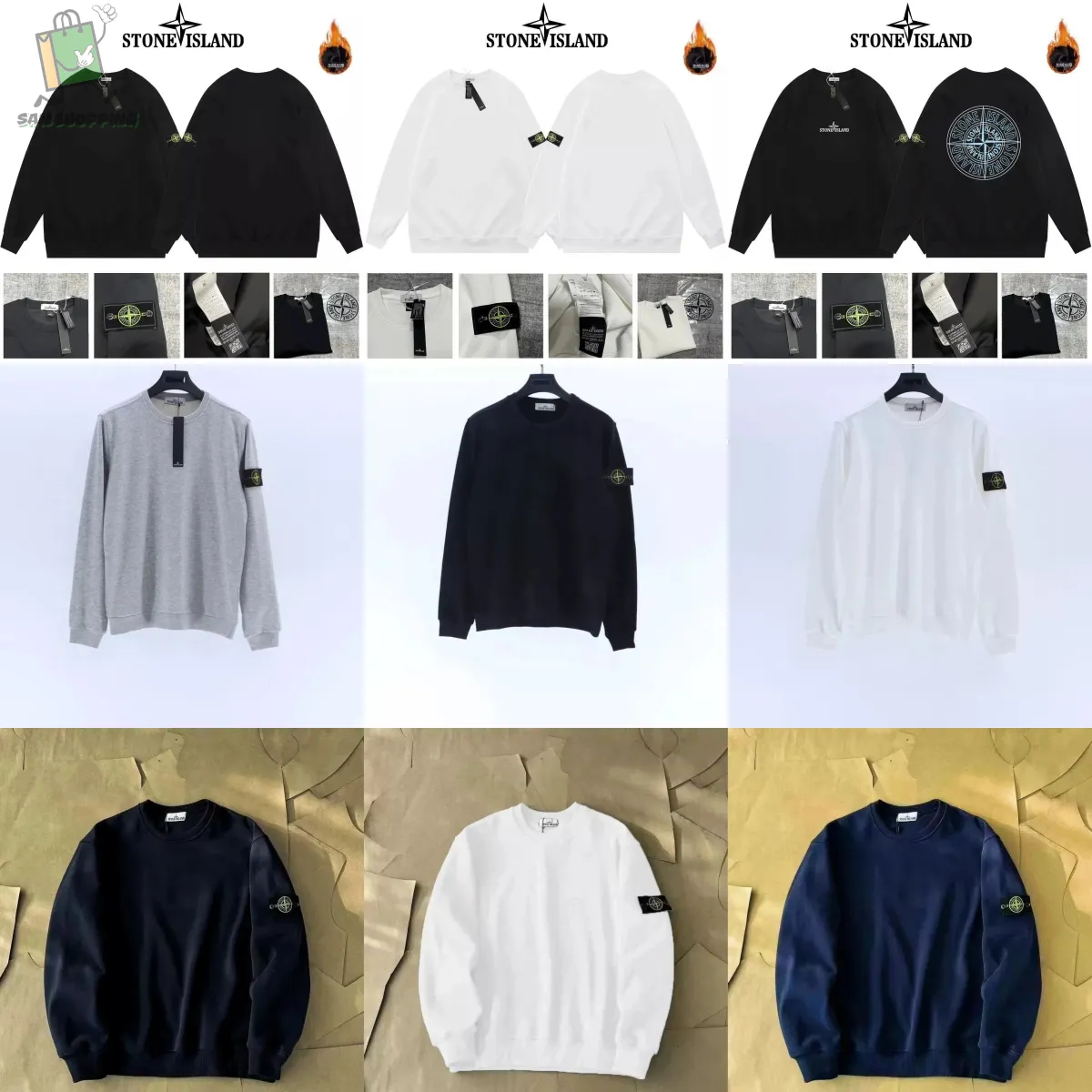 Stone Island Compass Logo Sweatshirt [39 styles]