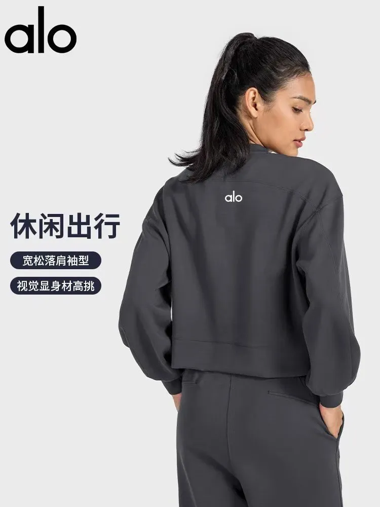 Alo Relax travel loose-fitting drop sleeve sweatshirt [3 styles]
