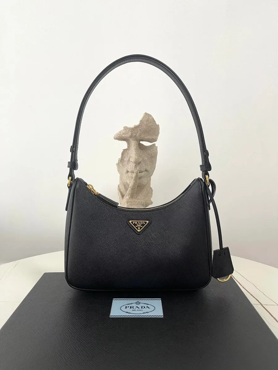 Prada Saffiano Leather Hobo Bag