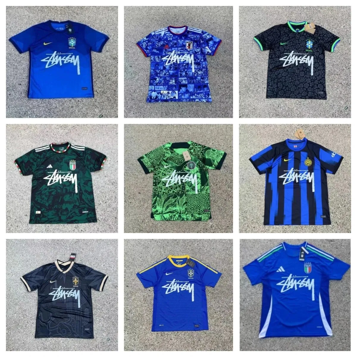Stussy x National Teams & Club Football Jerseys [9 Styles]