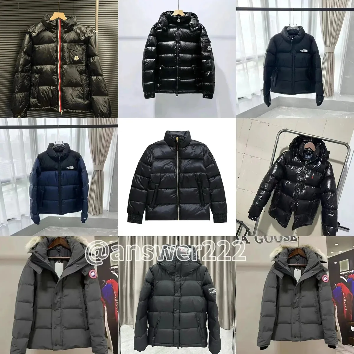 Moncler Maya / The North Face Nuptse / Canada Goose jackets [35 styles]