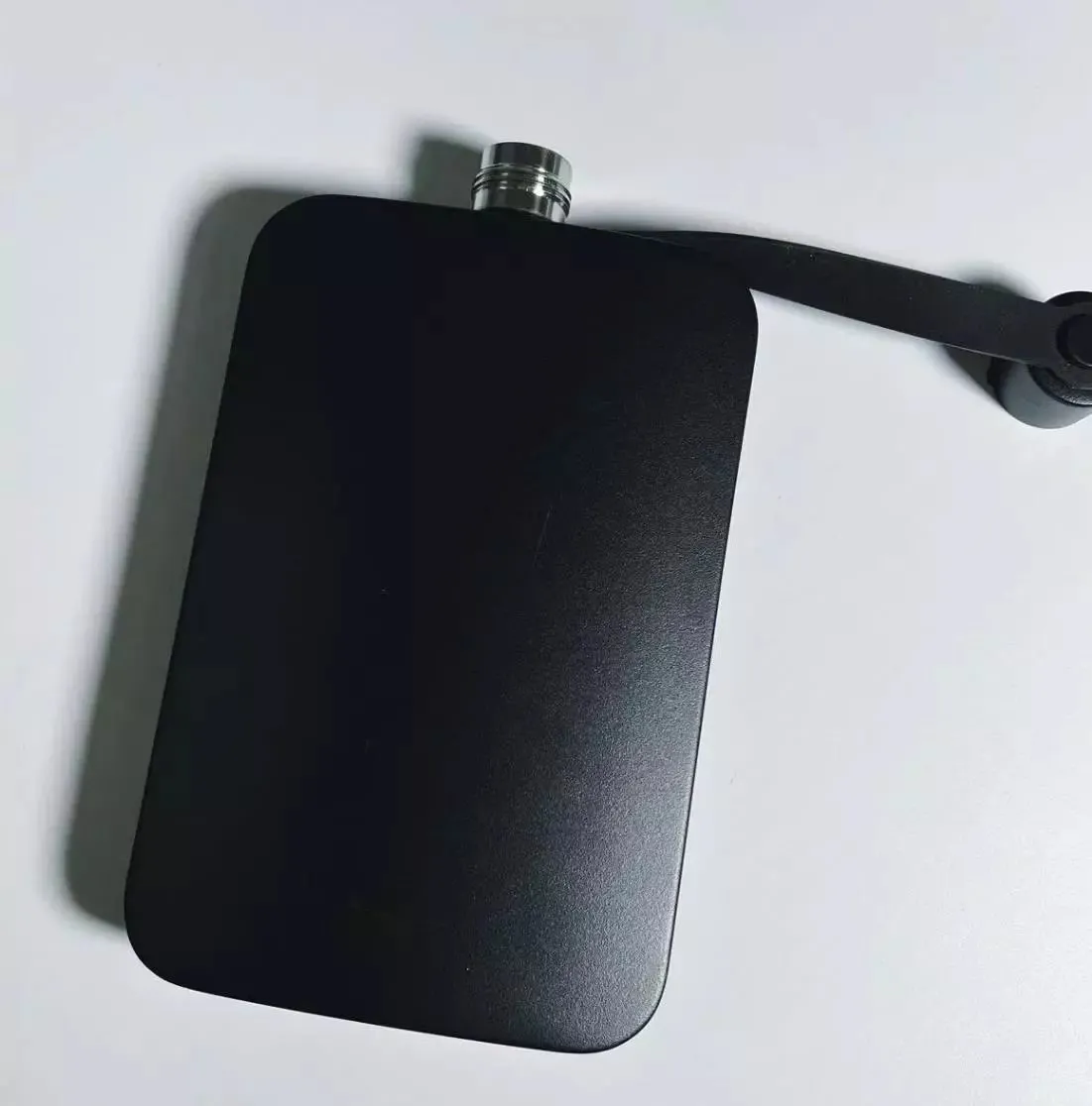 Black Matte Flask with Strap [1 style]
