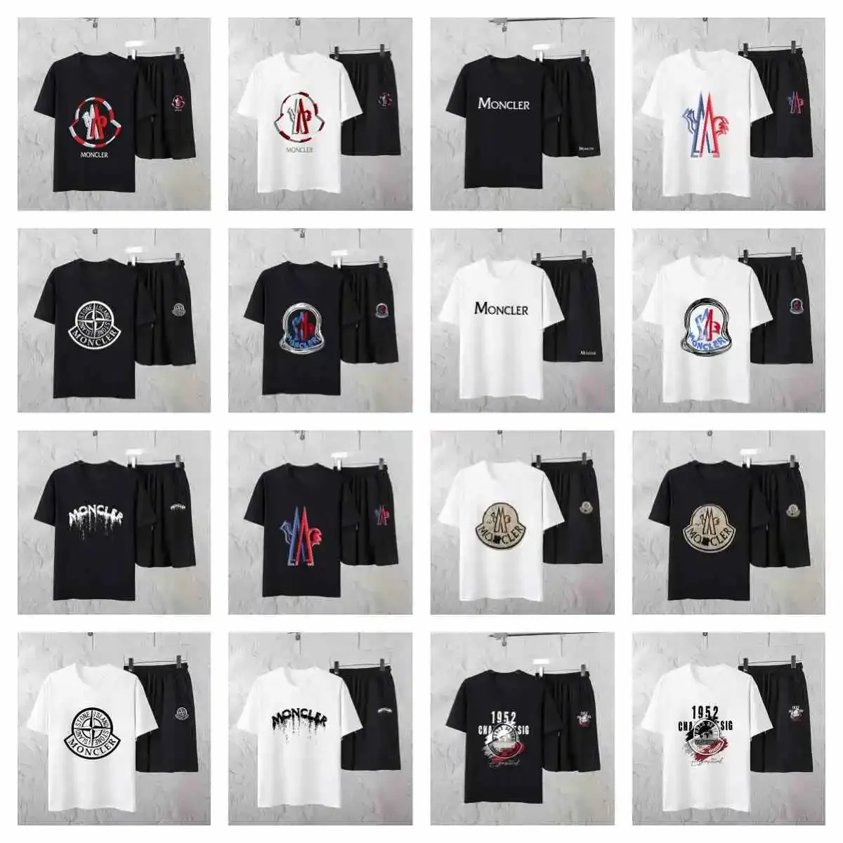 Moncler Logo T-Shirt/Shorts Set [16 styles]