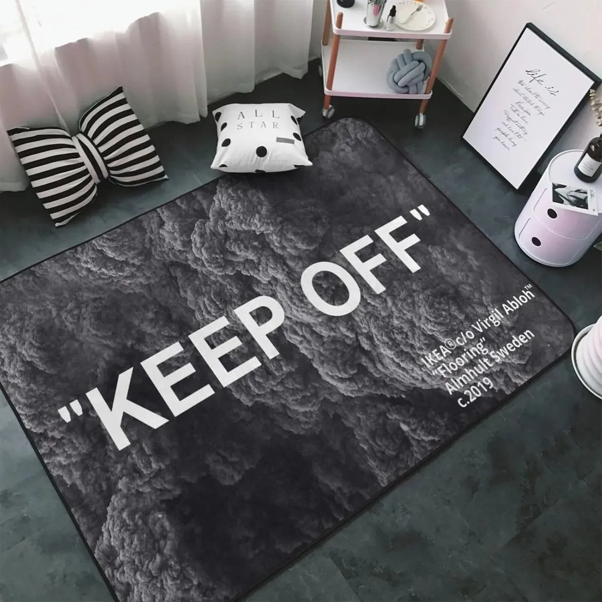 IKEA x Virgil Abloh "KEEP OFF" Flooring Rug [6 styles]
