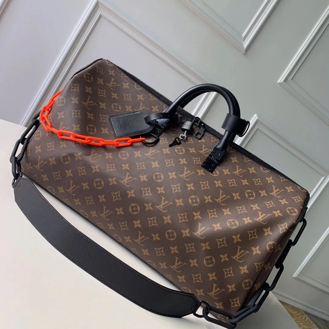 Louis Vuitton Monogram Keepall Bandoulière 50 Travel Bag