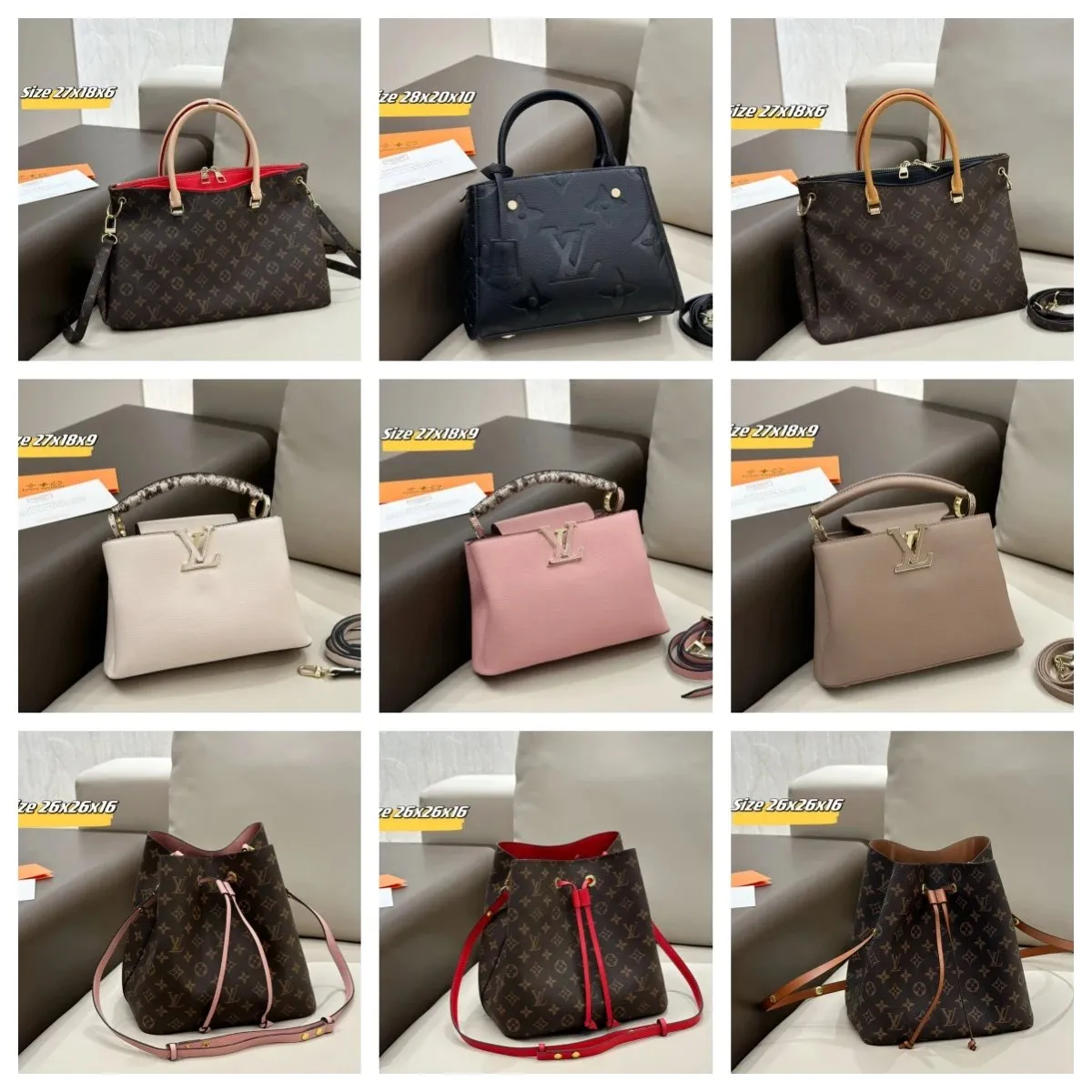 Louis Vuitton Capucines & Neverfull Bags [40 styles]