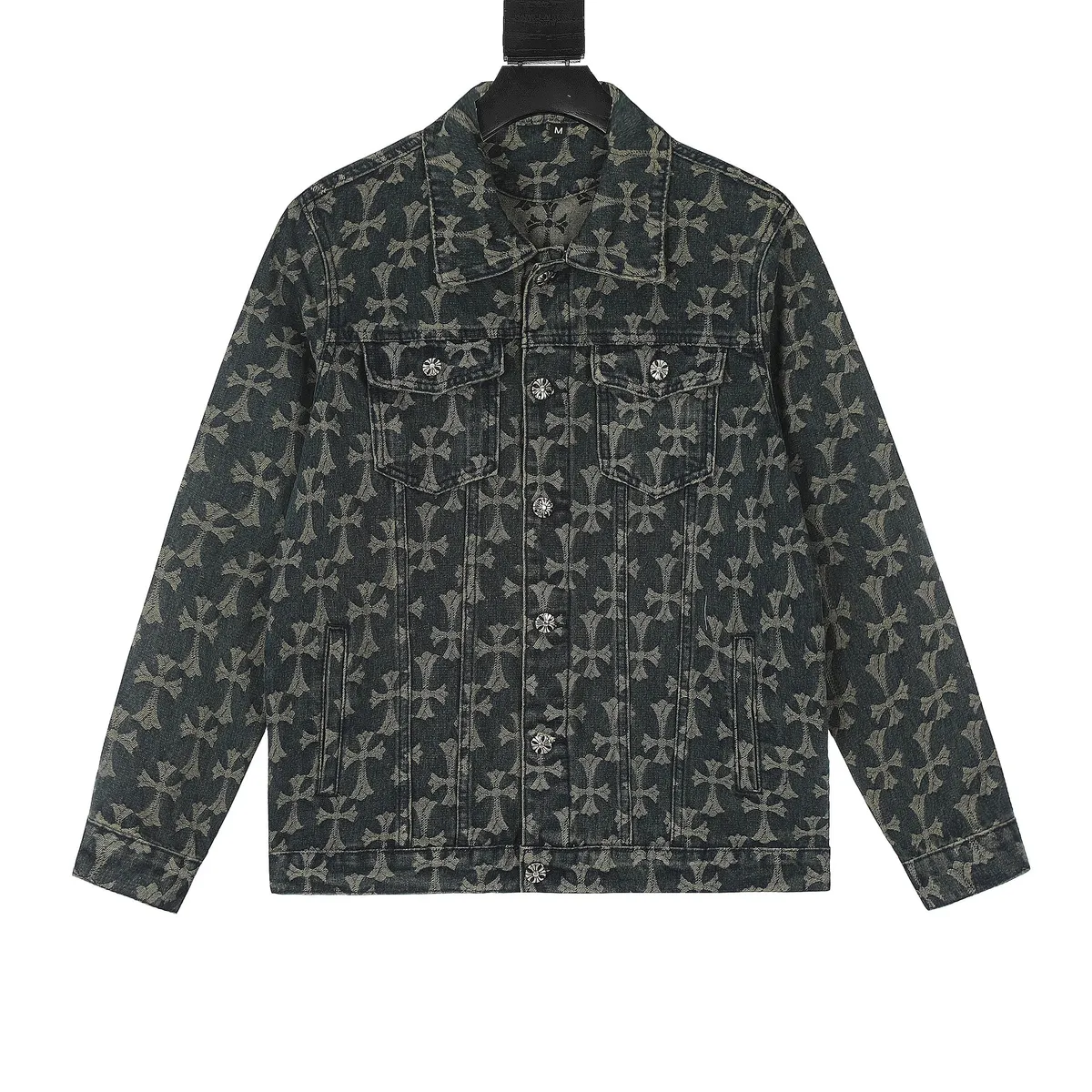 Chrome Hearts Cross Pattern Denim Jacket