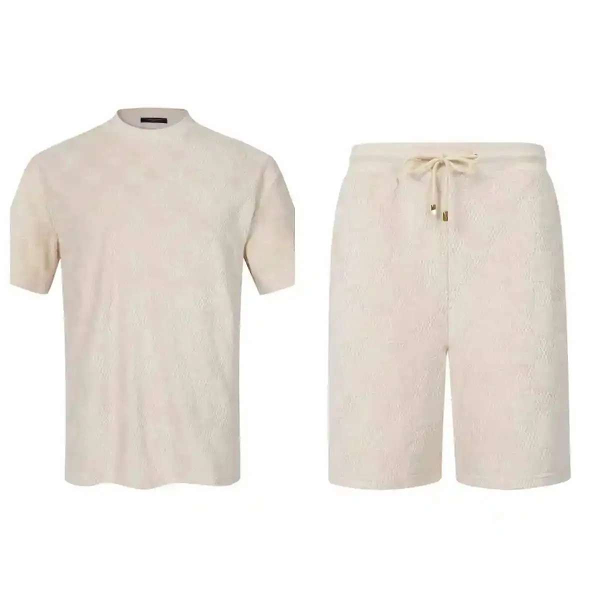 Louis Vuitton Monogram Knit T-Shirt/Shorts Set [2 styles]