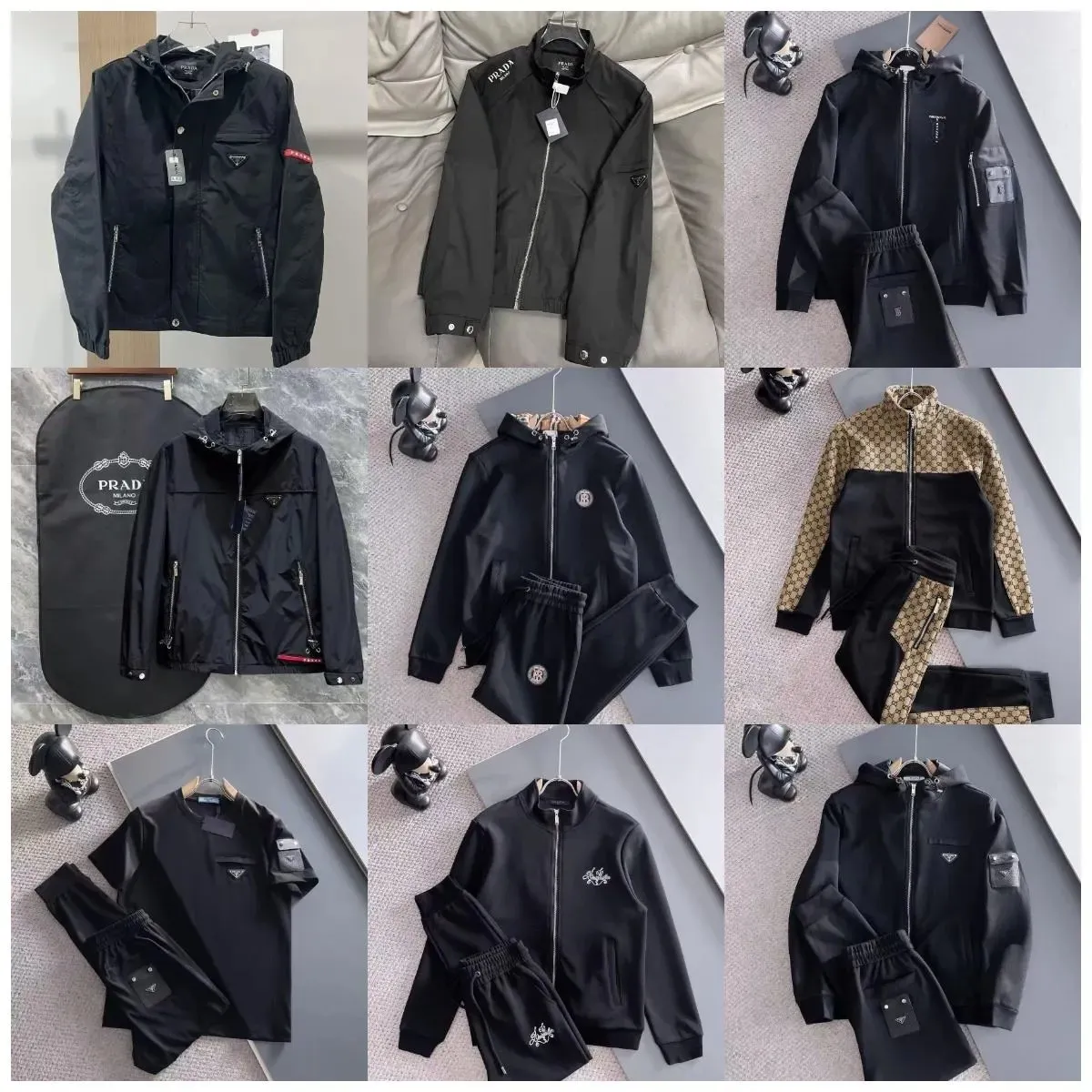Prada Re-Nylon Hooded Jackets and Matching Sets [39 styles]