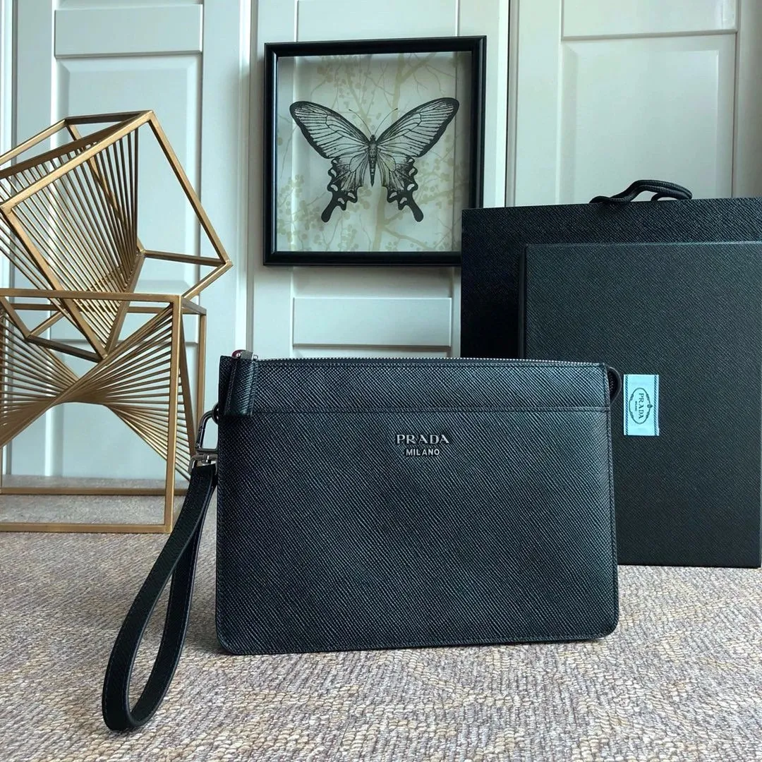 Prada Saffiano Leather Pouch