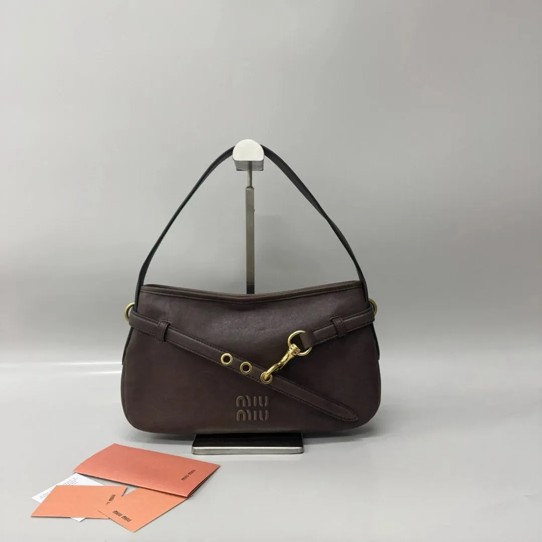 Miu Miu Horsebit Shoulder Bag