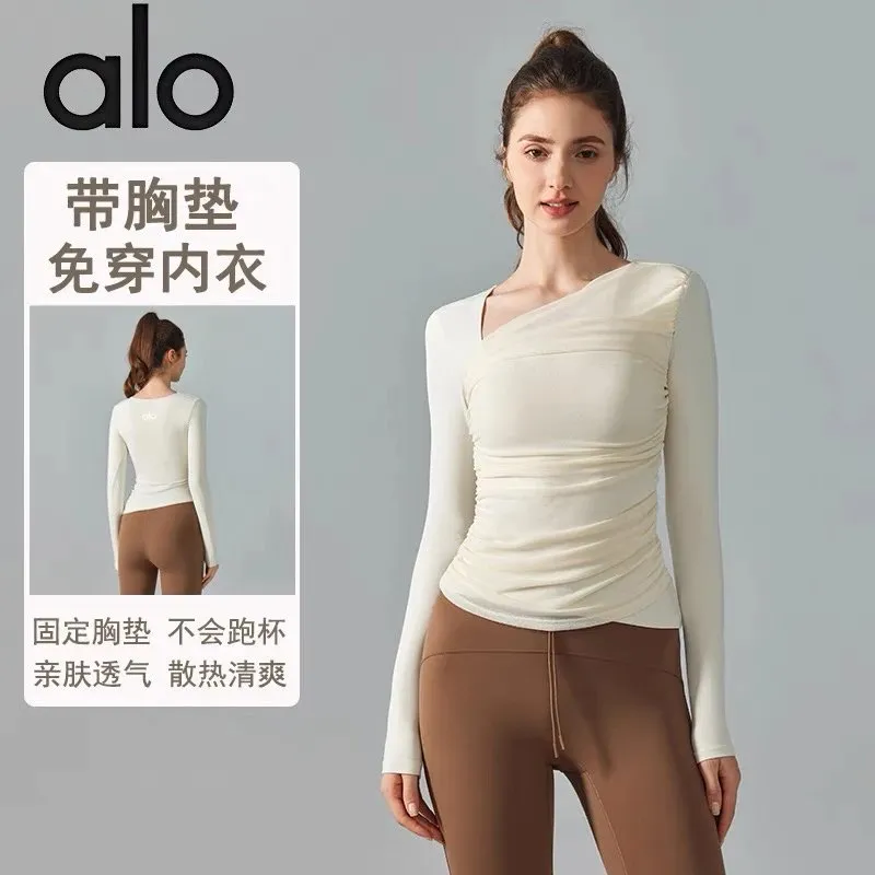 alo Asymmetrical Long Sleeve Top [4 styles]