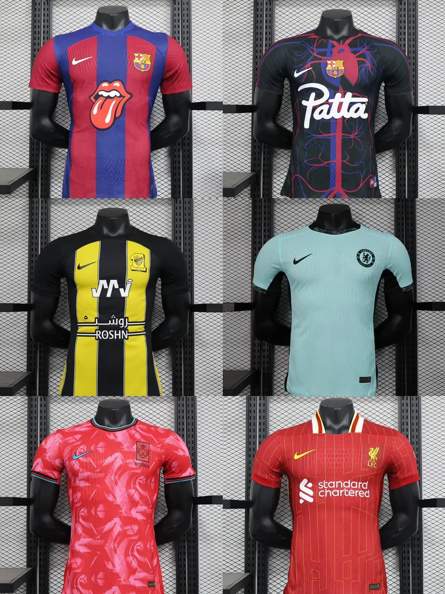 Nike FC Barcelona, Chelsea, Liverpool, and Korea National Team Football Jerseys [6 Designs]