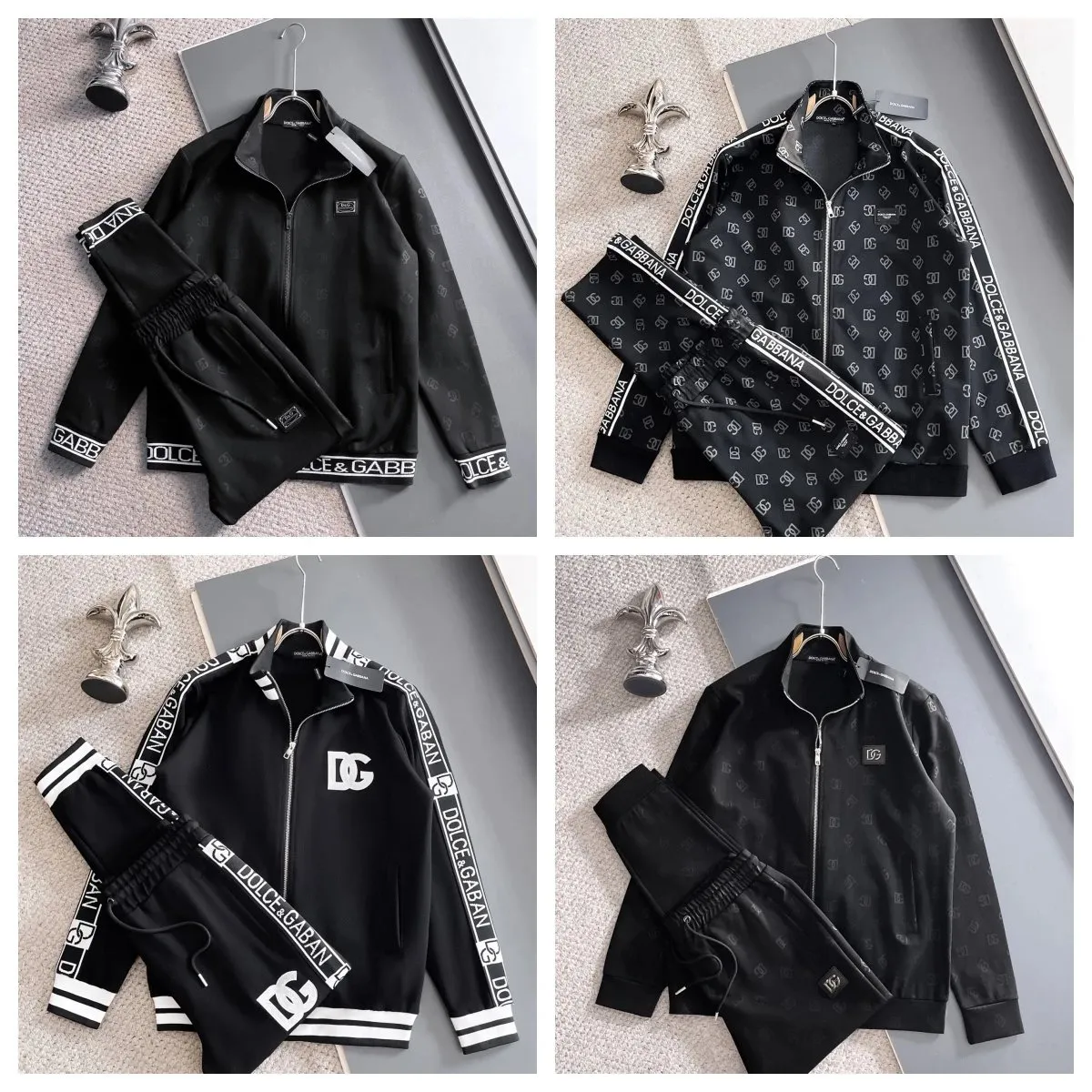 Dolce & Gabbana Logo-Print Track Suit Set [4 styles]