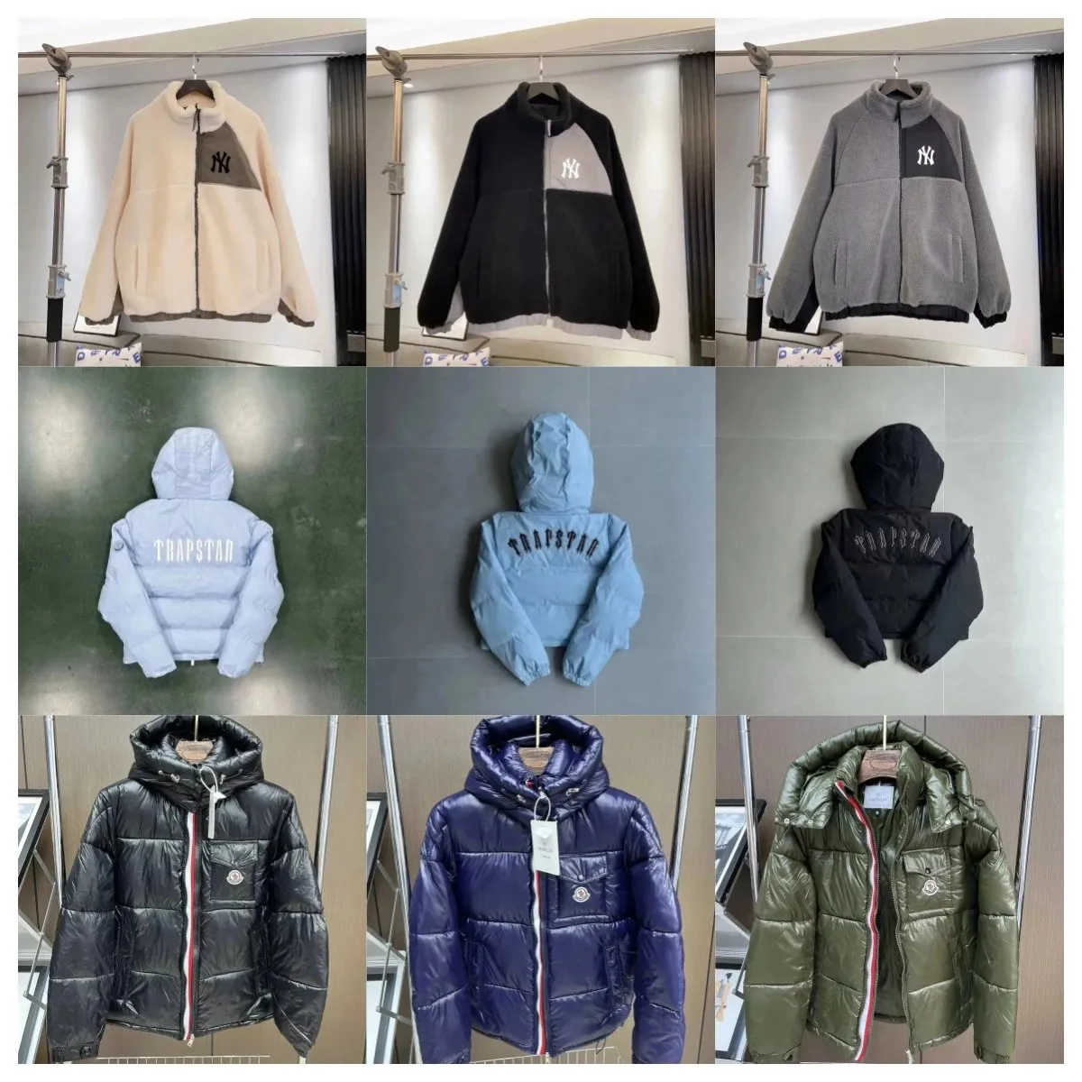 MLB NY Fleece / Trapstar Puffer / Moncler Maya Jackets [40 styles]