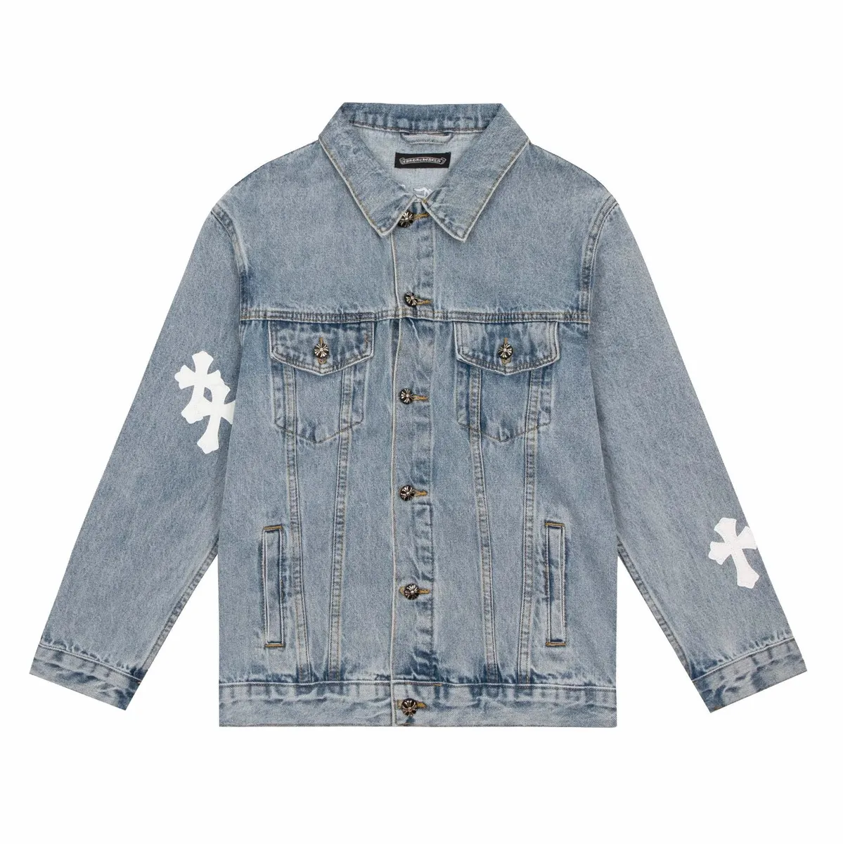 Chrome Hearts Cross-Embellished Denim Jacket