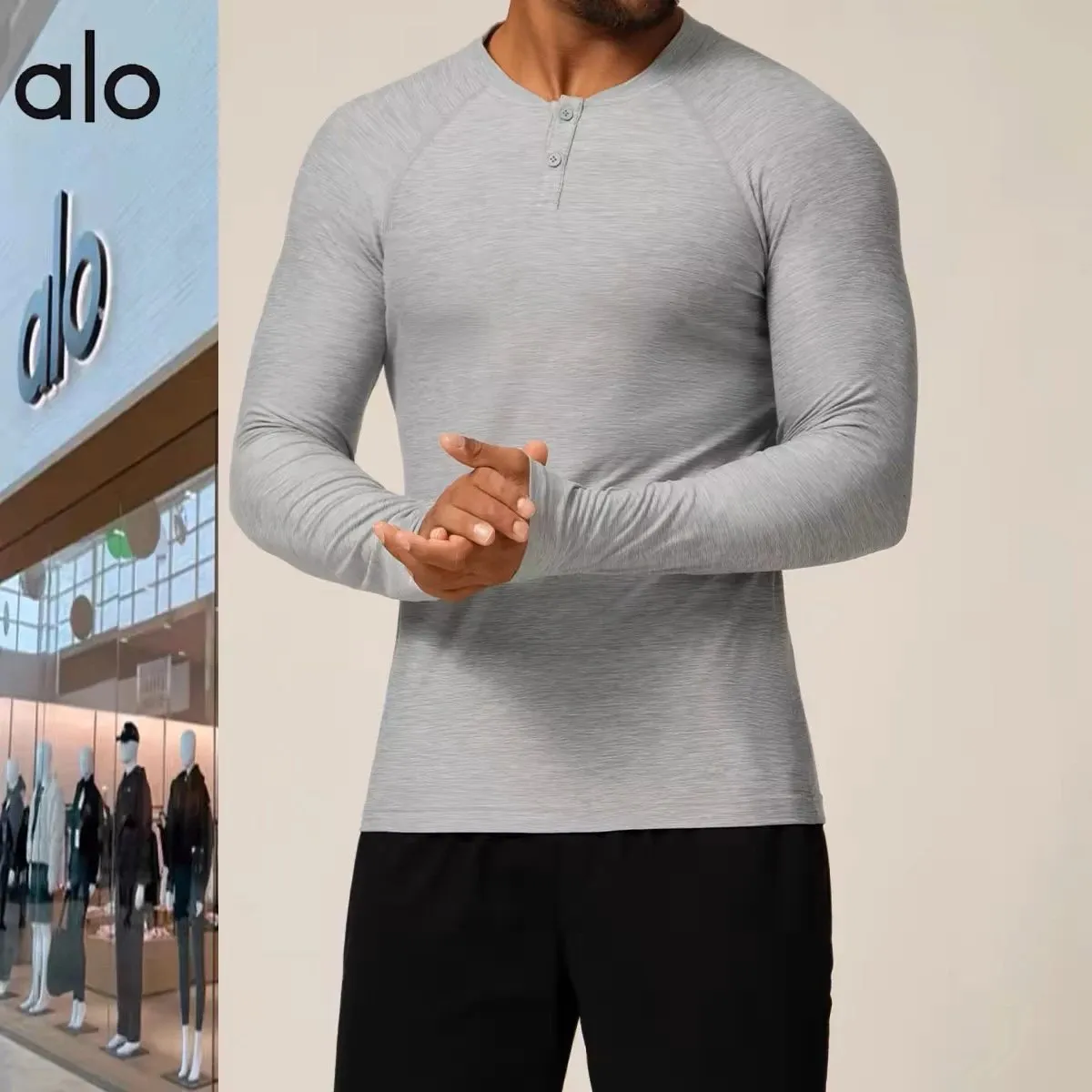 Alo Henley Long Sleeve T-Shirt [4 styles]