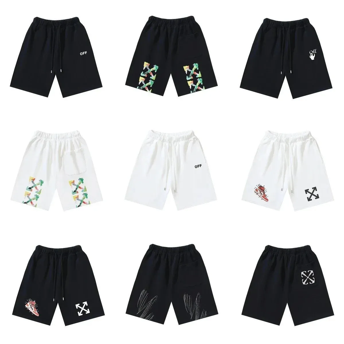 Off-White Diagonal Arrow Shorts [26 styles]