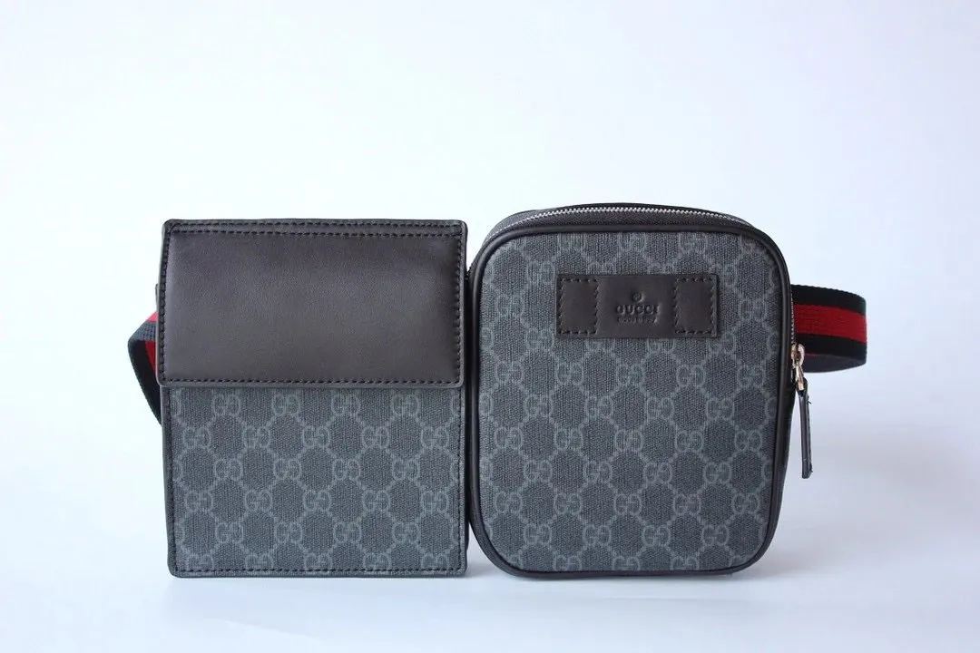 Gucci GG Supreme Belt Bag and Wallet Set
