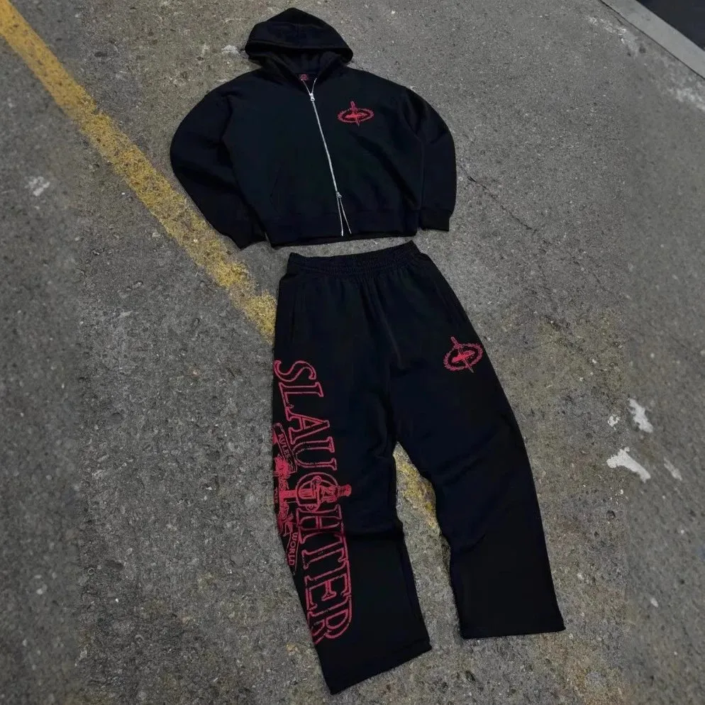 Slaughter Slaughter Hoodie & Sweatpants Set [2 styles]