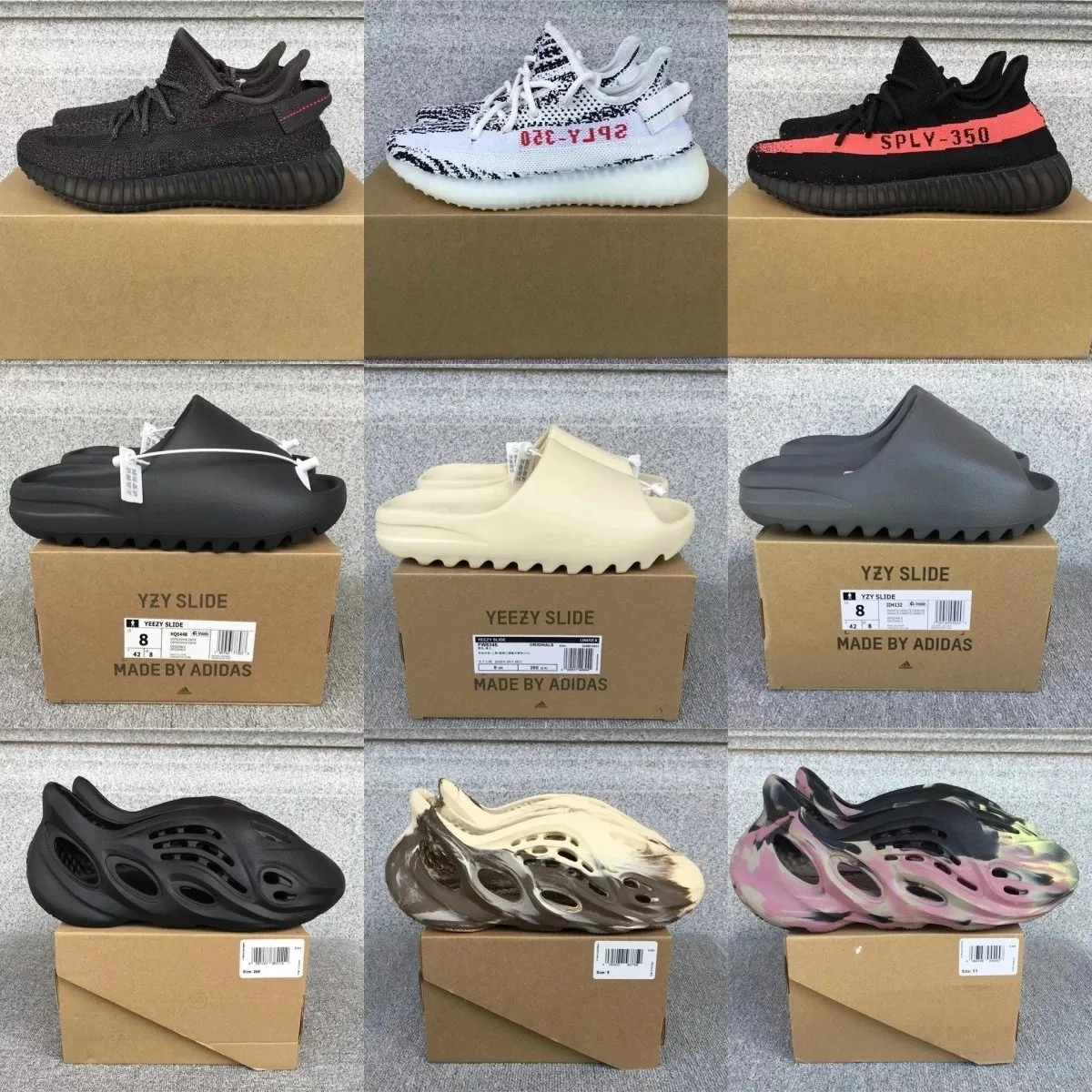 Adidas Yeezy Sneakers & Slides [23 styles]