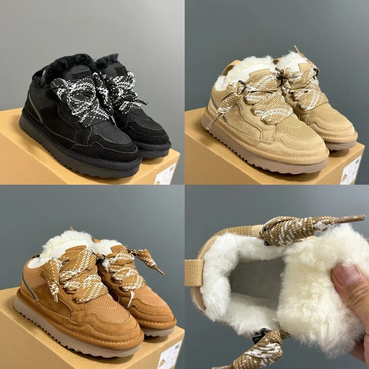 UGG B22 Shearling-Lined Sneaker Boots [3 styles]