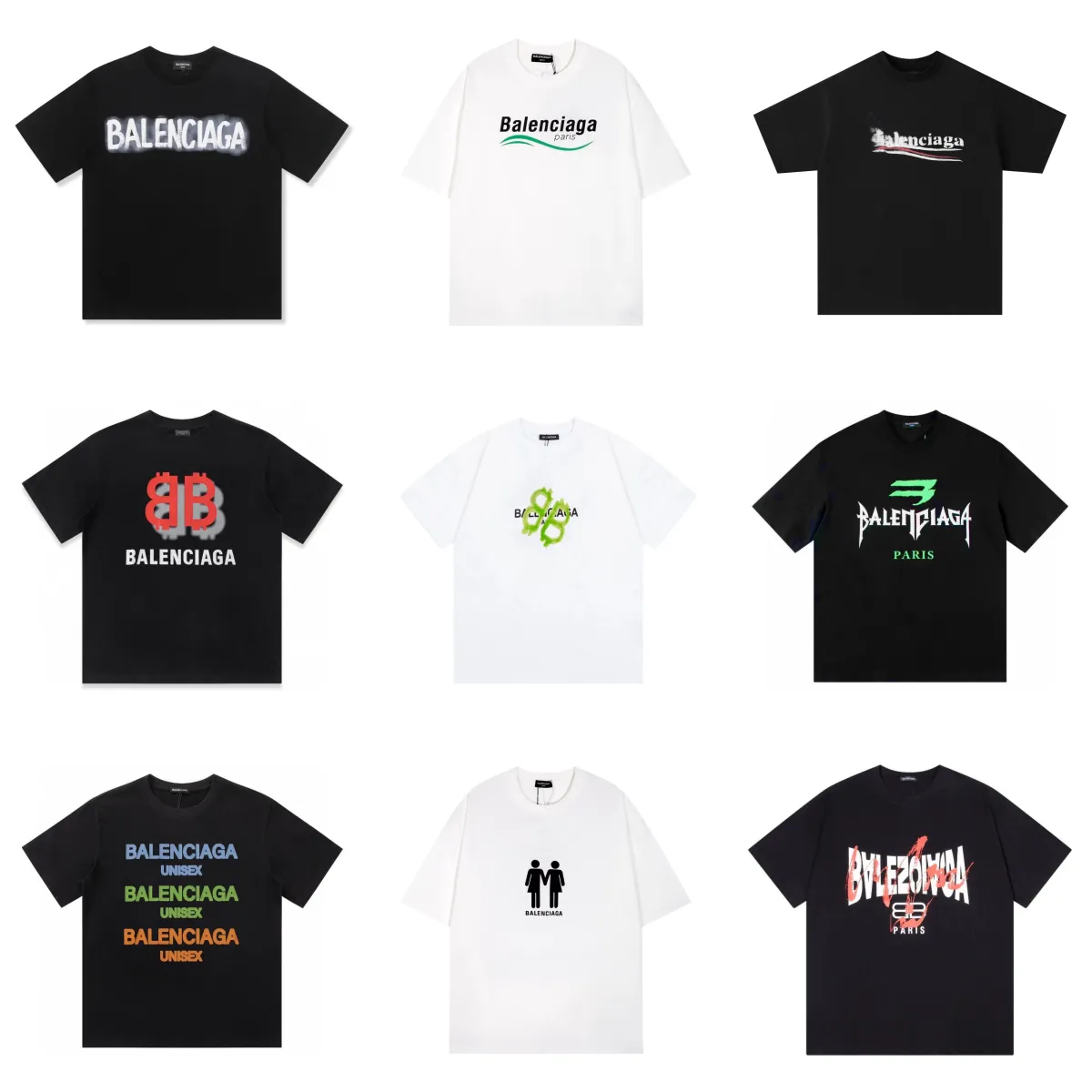Balenciaga Graphic T-Shirts [39 styles]