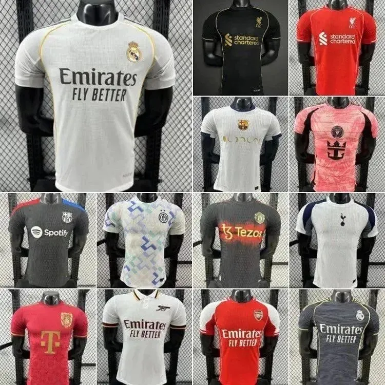 Real Madrid, Liverpool, Barcelona, Inter Milan, Manchester United, Tottenham, Bayern Munich, Arsenal jerseys [40 styles]