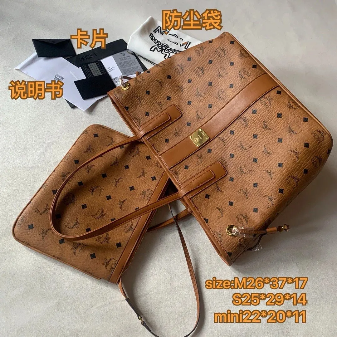 MCM Visetos Tote Bag
