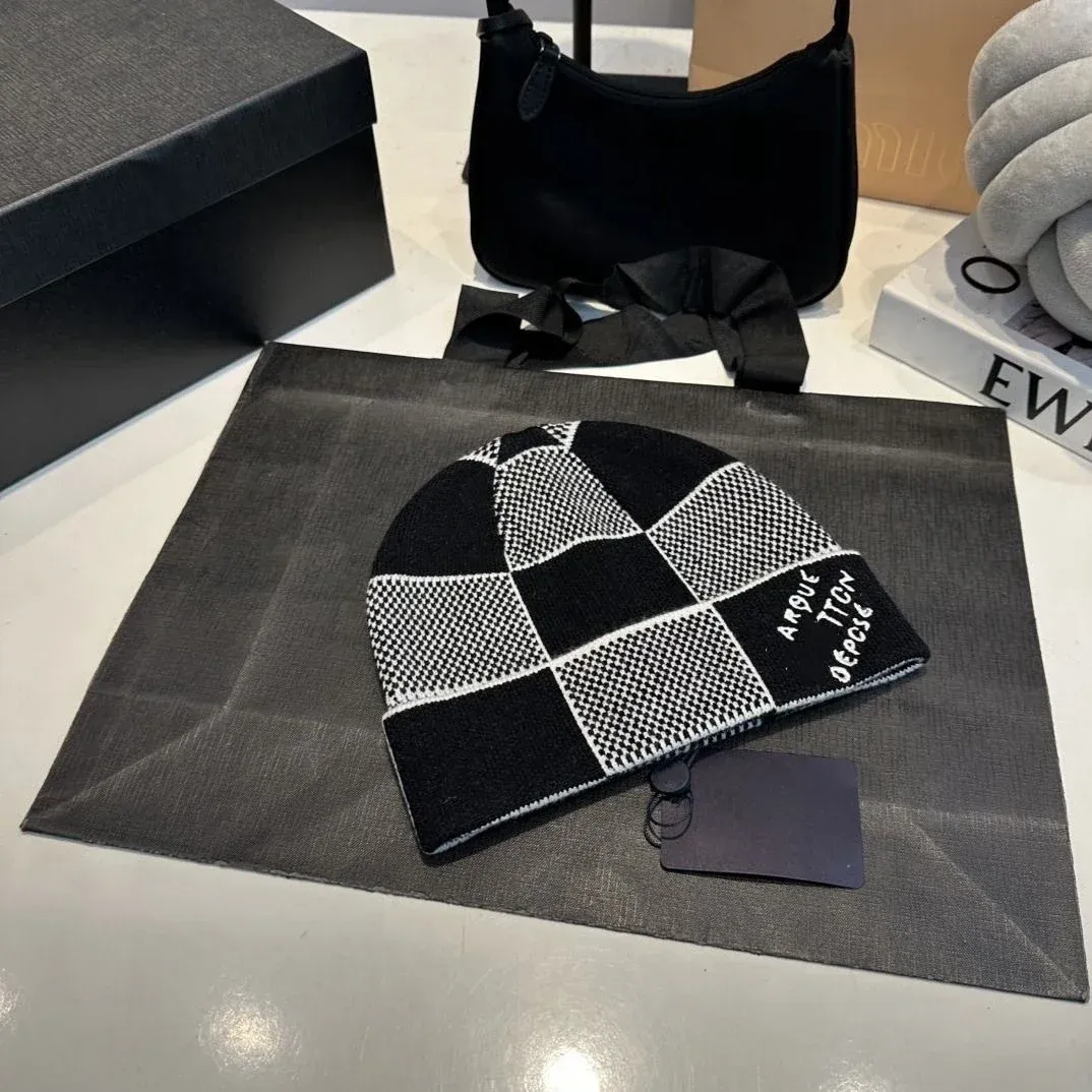 LV Checkerboard Beanie [Lv caps]