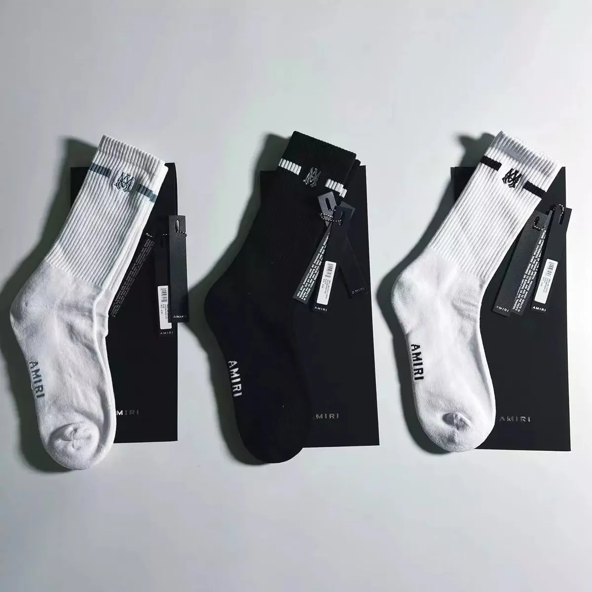 AMIRI Ribbed Crew Socks