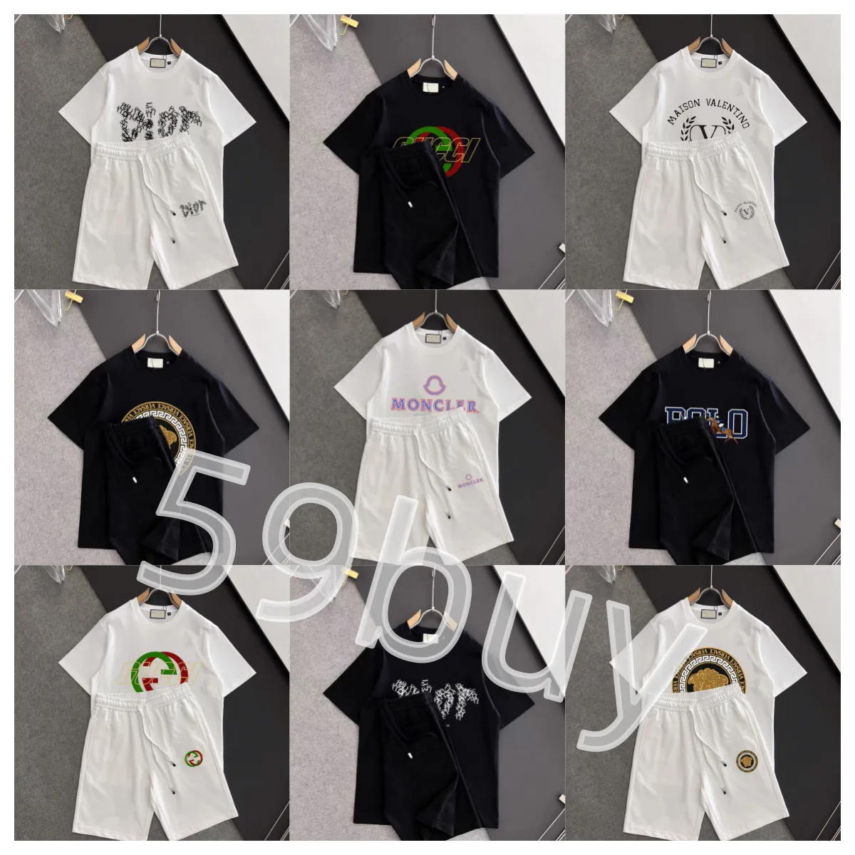 Dior Oblique / Gucci / Maison Valentino / Moncler / Polo T-Shirt/Shorts [36 styles]