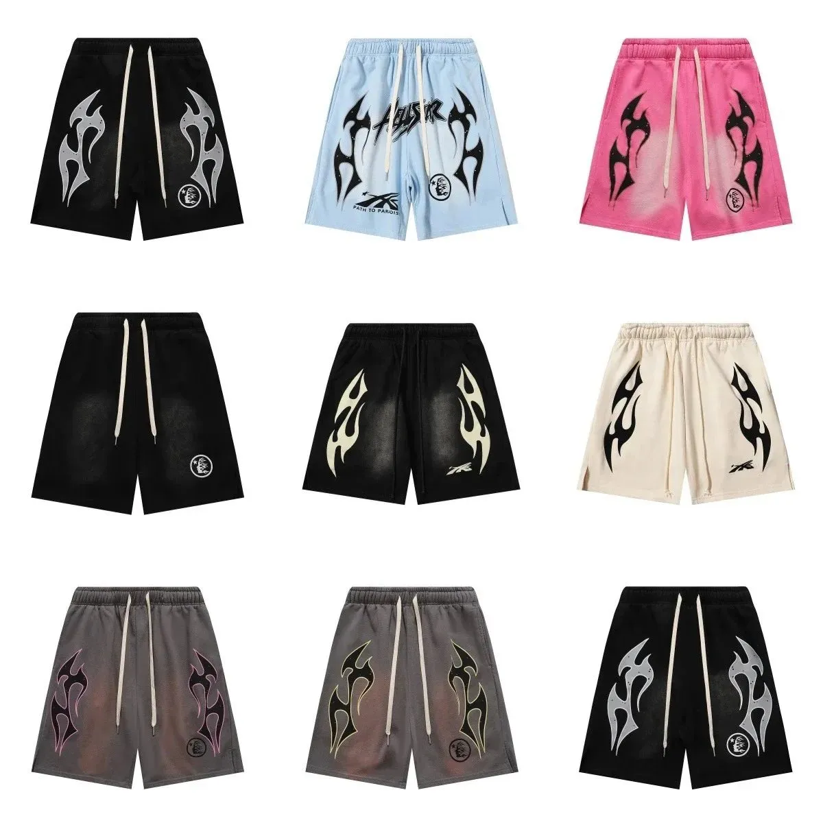 HUSK Flame Print Shorts [34 styles]