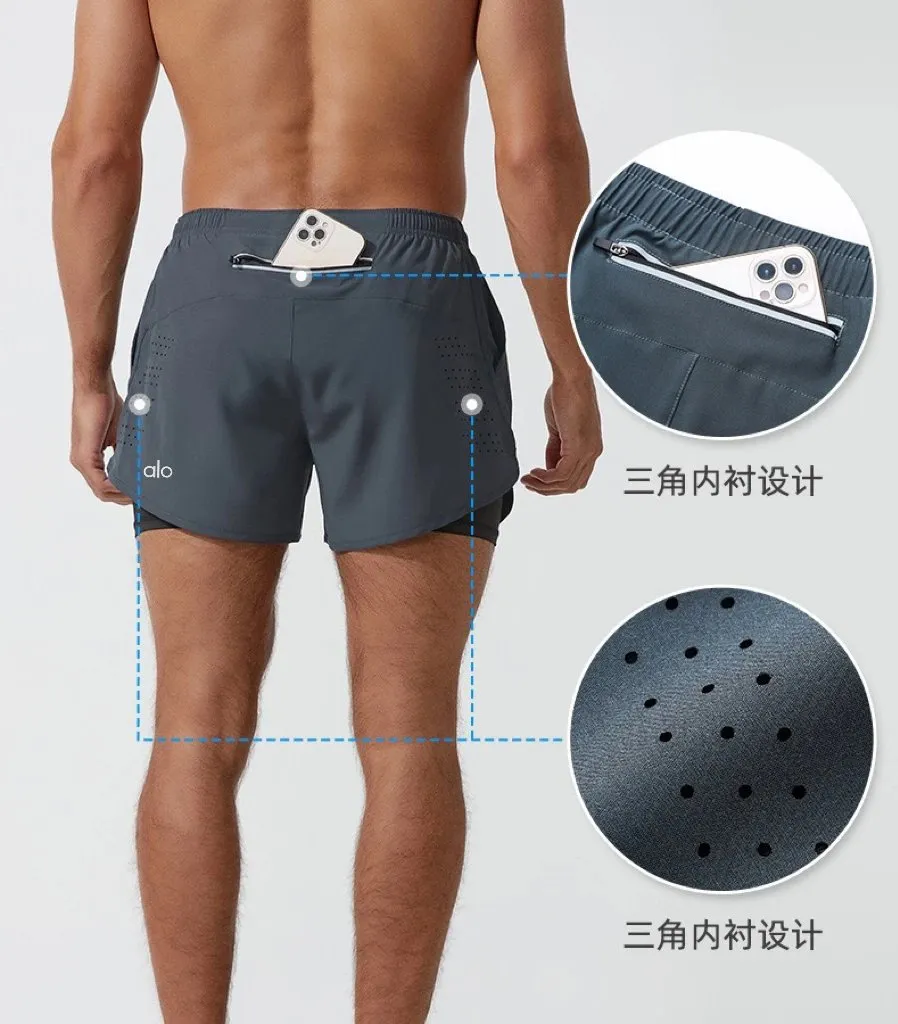 alo Triangle Liner Running Shorts [9 styles]