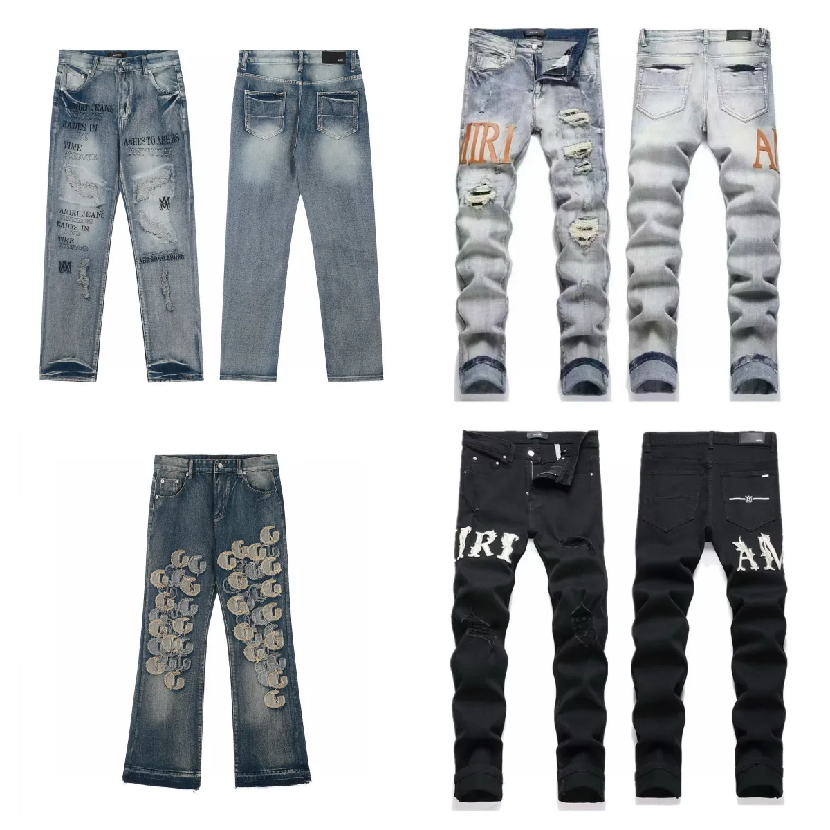 Amiri Jeans Distressed Denim Pants [4 styles]