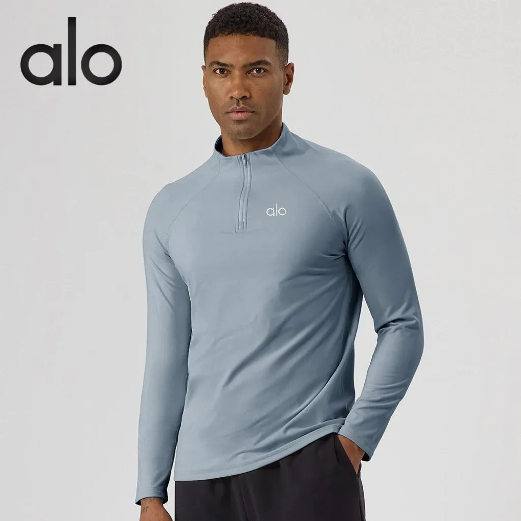 Alo Half-Zip Long Sleeve T-Shirt [4 styles]