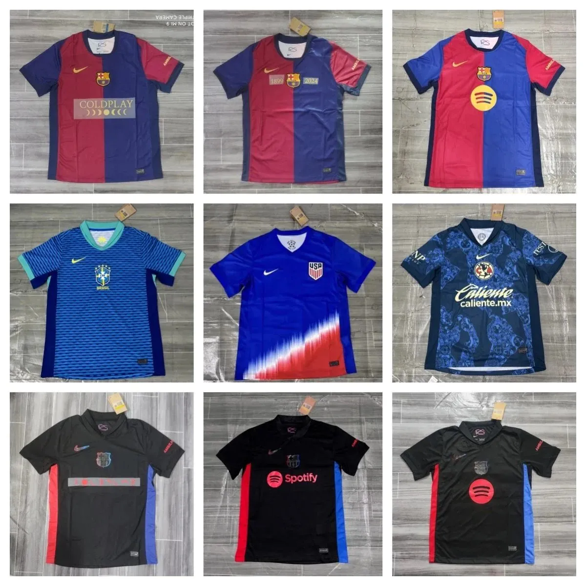 Nike FC Barcelona / Brazil / USA / Mexico National Team Jerseys [40 styles]